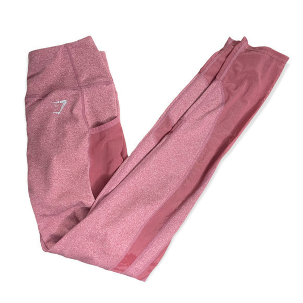 Gymshark leggings Dry Moisture Management mesh detail pockets women's size S